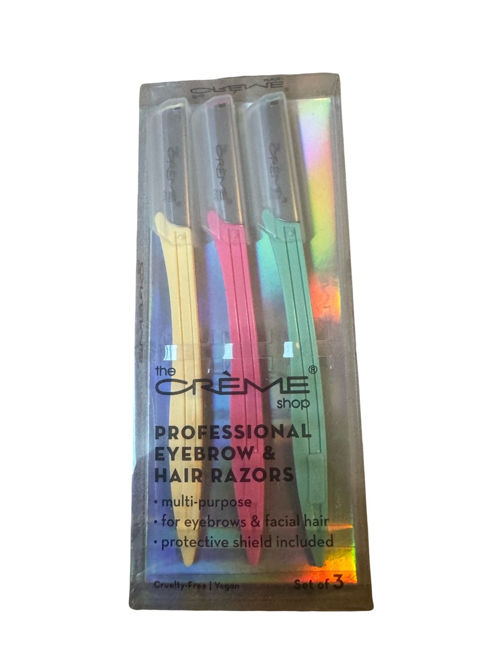 The Crème Shop Professional Eyebrow & Hair Razors  3 pack